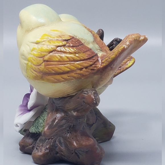 Vintage Yellow Birds On Tree Branch Figurine - Picture 4 of 13